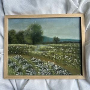 “Wander in Wildflowers” soft pastel painting